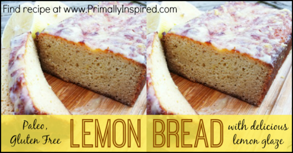 Paleo Lemon Bread  PrimallyInspired.com