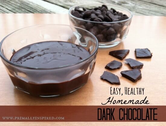 Easy, Healthy, Homemade Dark Chocolate