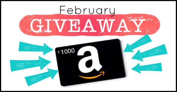 February giveaway Amazon Gift Card | PrimallyInspired.com