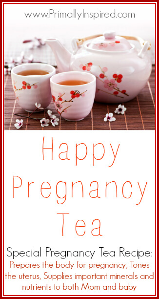 Happy Pregnancy Tea PrimallyInspired.com