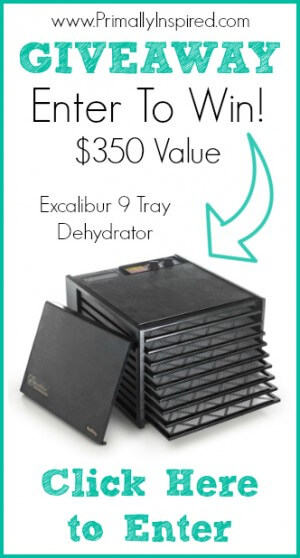 March Giveaway Excalibur Dehydrator from Primally Inspired