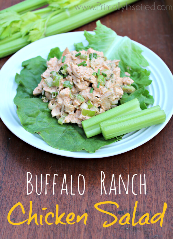 Buffalo Ranch Chicken Salad from Primally Inspired