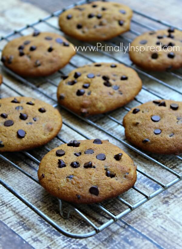Pumpkin Chocolate Chip Cookies from Primally Inspired (Grain Free and Paleo)