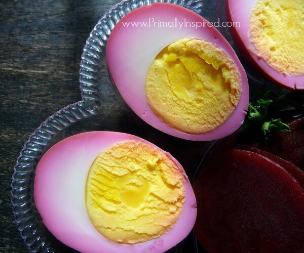 Here's my Pennsylvania Dutch Red Beet Eggs Recipe using fresh beets and no refined sugar! If you've never had a pickled red beet egg, you're in for a treat!