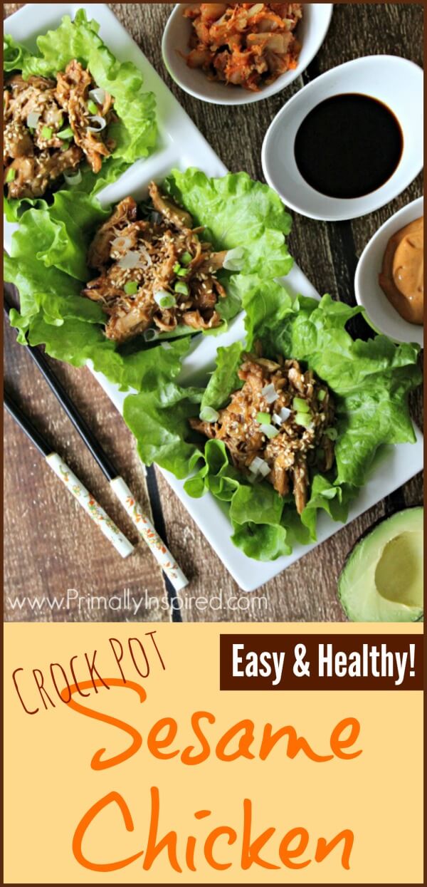 Sesame Chicken Slow Cooker Recipe (Paleo) from Primally Inspired