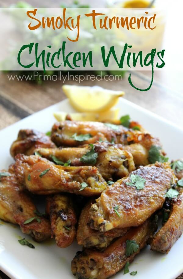 Smoky Turmeric Chicken Wings Recipe - Oven Baked Primally Inspired