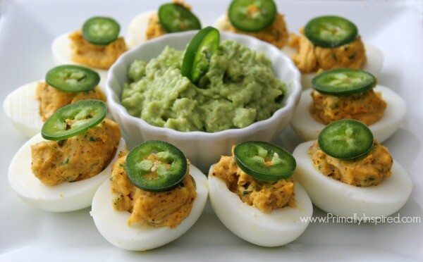 Southwestern Deviled Eggs (healthy, Paleo) from Primally Inspired