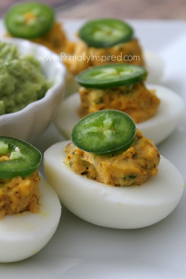 Southwestern Deviled Eggs (healthy, Paleo) from Primally Inspired