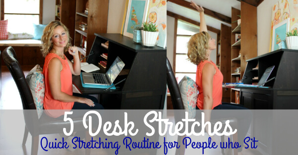 Desk Stretches for People who Sit at a Desk www.PrimallyInspired.com