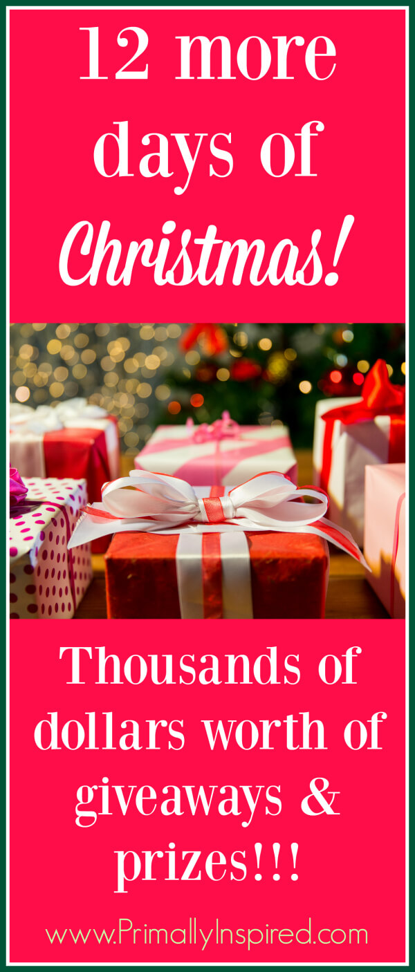 12 Days of Christmas - Giveaways and infrared sauna group buy at Primally Inspired