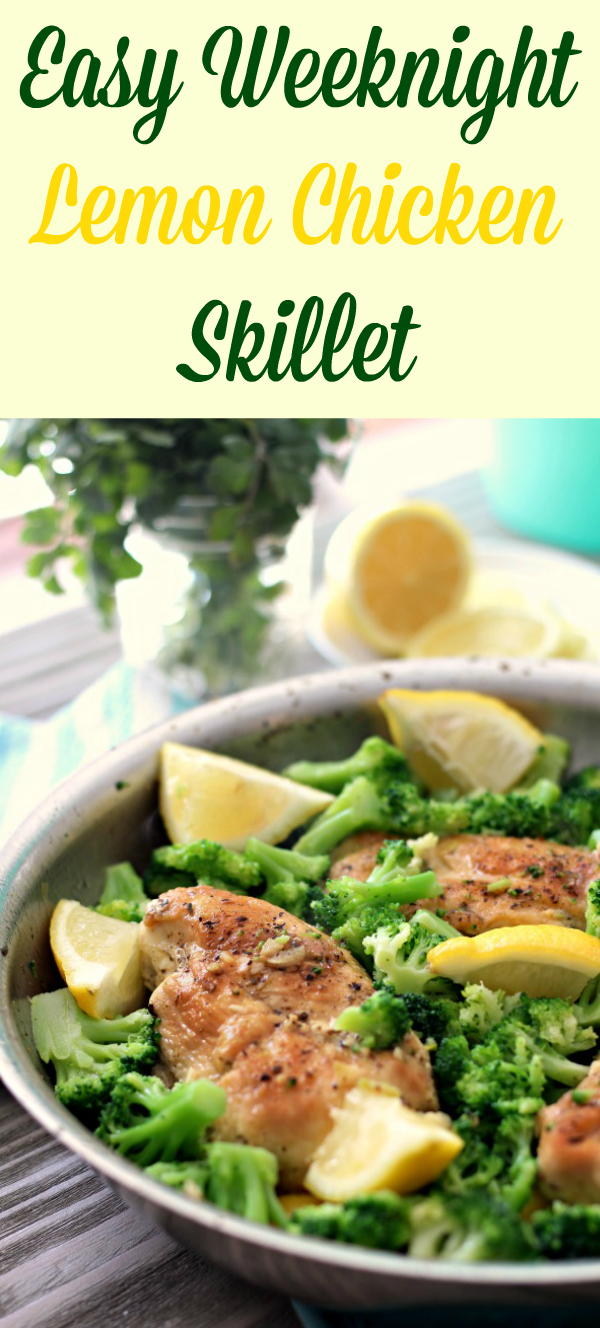 Lemon Chicken Skillet - One pan meal! Paleo, Gluten Free 