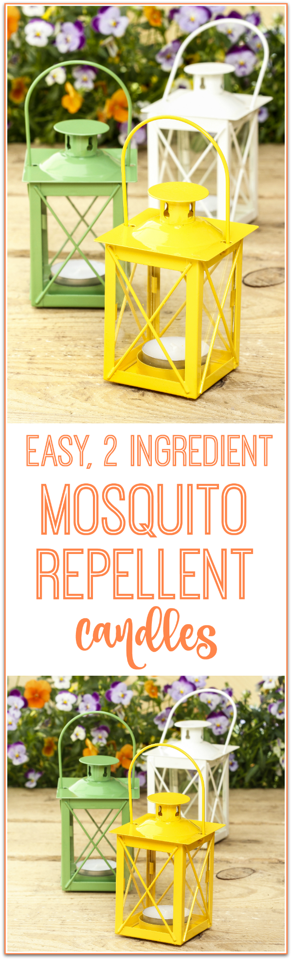How to make easy mosquito repellent candles that repel mosquitoes, gnats and all other bugs - this is so simple and doable and all natural!!!