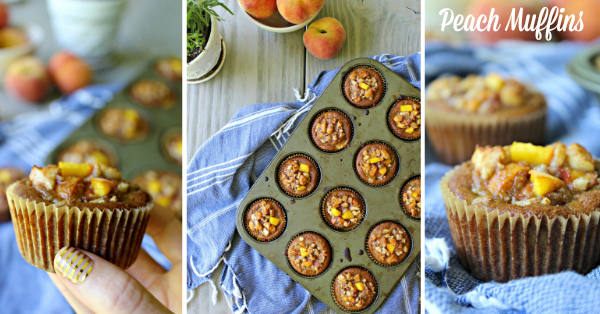These are delicious and healthy! Paleo Peach Muffins (Grain Free, Gluten Free)