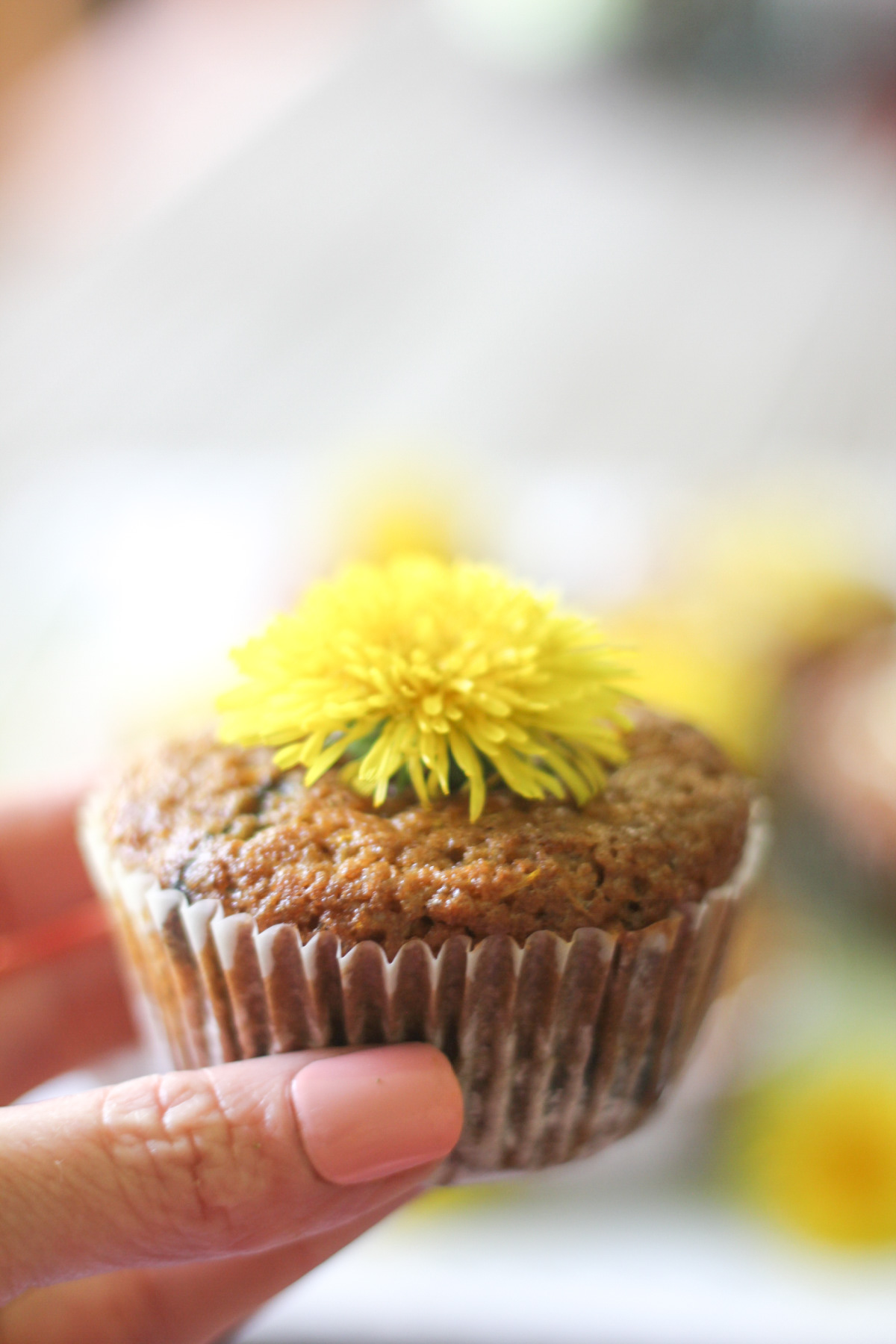 Gluten Free Dandelion Muffins Recipe