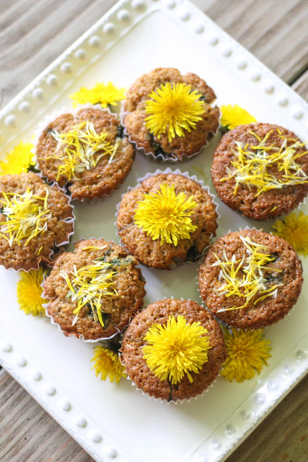 Gluten Free Dandelion Muffins Recipe