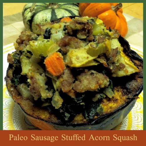 Paleo Sausage Stuffed Acorn Squash