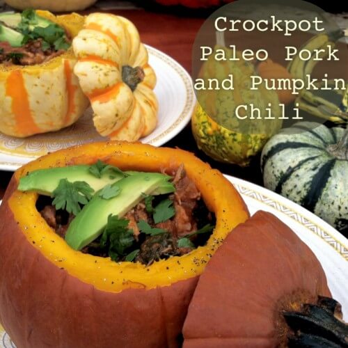 Crockpot Paleo Pork and Pumpkin Chili (our all time favorite chili!)