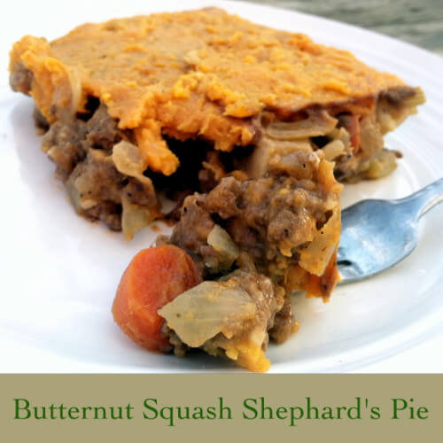 Healthy Butternut Squash Shephard's Pie