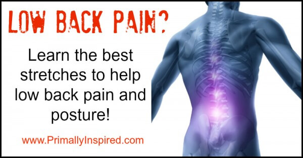 Best Stretches for Low Back Pain and Posture | PrimallyInspired.com