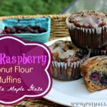 Easy Black Raspberry Coconut Flour Muffins With Vanilla Maple Glaze