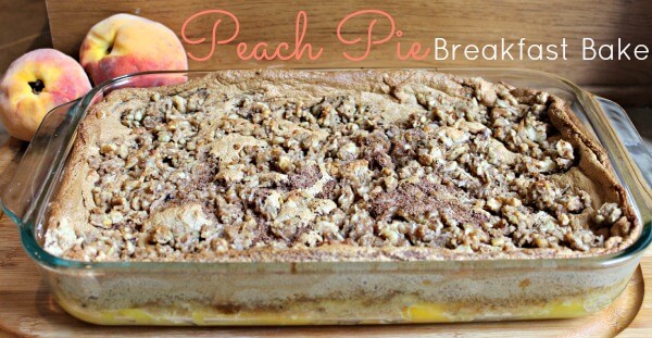 Peach Pie Breakfast Bake
