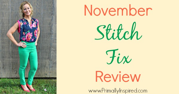 November Stitch Fix Review by Kelly from Primally Inspired