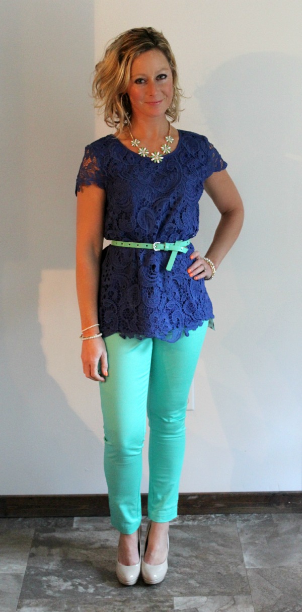 Stitch Fix Review Roselin Lace Overlay Blouse