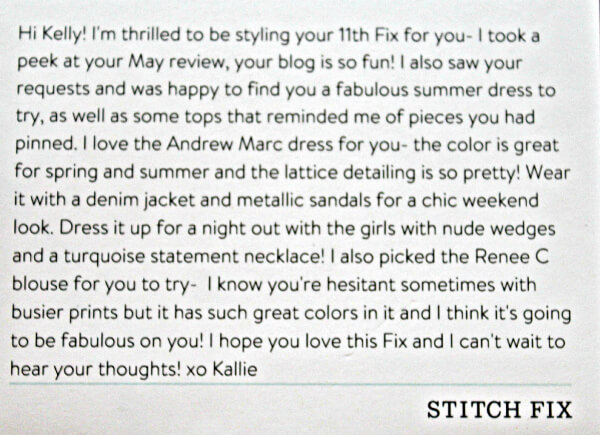 June Stitch Fix Review