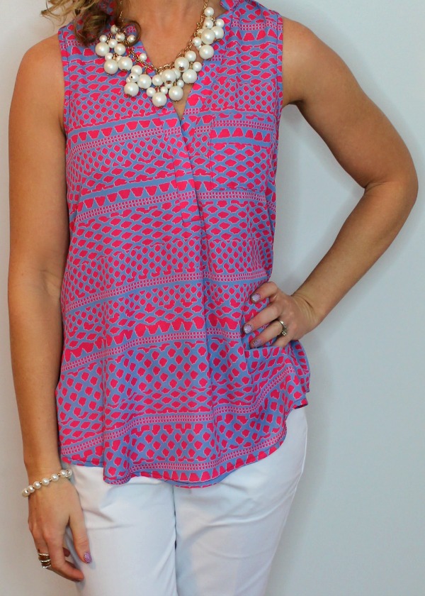Papermoon Norris Split Neck Blouse 