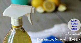 The Best Homemade Natural Cleaner Recipe - Works on everything! Floors, Kitchen, Bathroom, Windows, Mold, Mildew, etc.