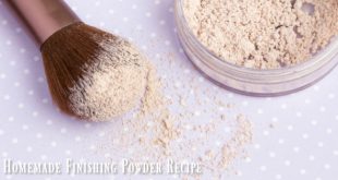 Homemade Finishing Powder DIY Recipe for clear, healthy skin! This stuff works so well for fine lines & pores - love it!!!