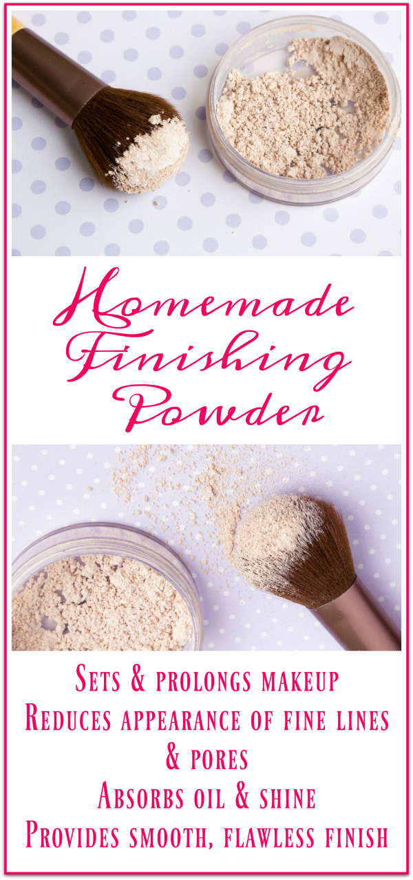 Homemade Finishing Powder Recipe for clear, healthy skin! This stuff works so well for fine lines & pores - love it!!!