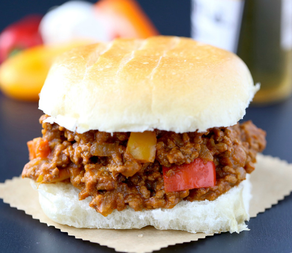 This pumpkin sloppy joes recipe is a family favorite! SO easy - just dump it all in the crockpot!