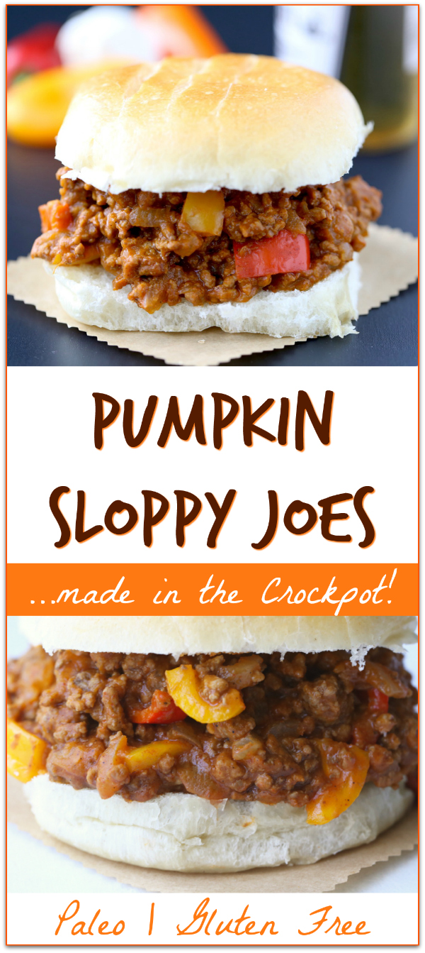 This pumpkin sloppy joes recipe is a family favorite! SO easy - just dump it all in the crockpot!