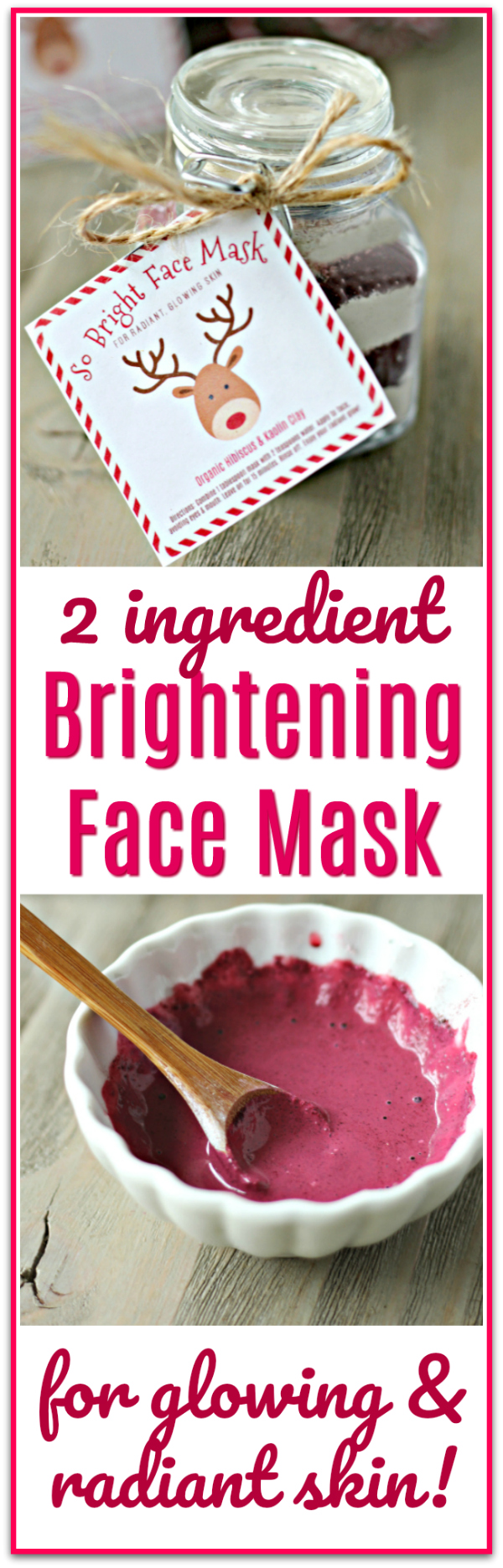 Brightening Face Mask Free Printable Labels for glowing skin