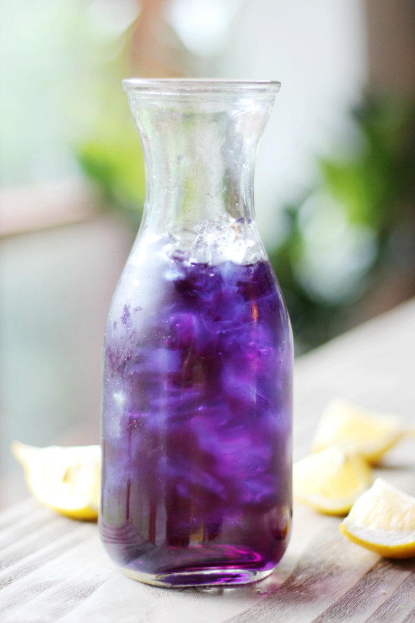 Butterfly Pea Flower Lavender Lemonade Recipe