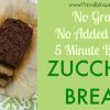 5 minute Zucchini Blender Bread via Primally Inspired (No Grains, No Added Sugar!)