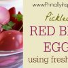Red Beet Eggs Using Fresh Beets Primally Inspired