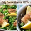 Lemon Chicken Skillet - One pan meal! Paleo, Gluten Free